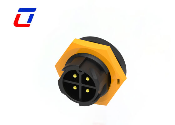 Conector Fio-Placa de Alta Corrente M19 300V Conector Macho Fêmea 4 Pinos