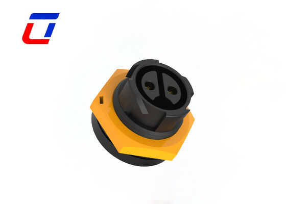 Conector de alimentação de painel M19 de 2 pinos, plástico, IP67, conectores circulares de conexão rápida