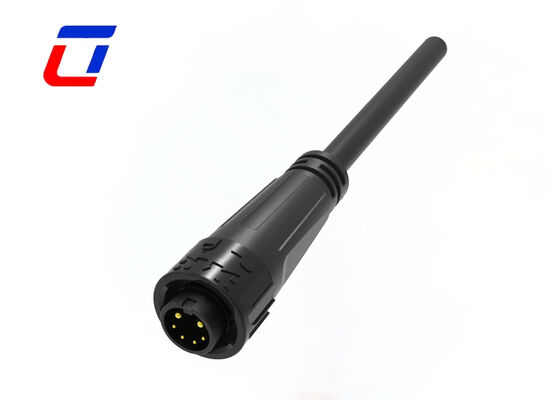 M16 15A+5A Small Waterproof Wire Connectors Quick Release IP67 Connector 2+4 Pin