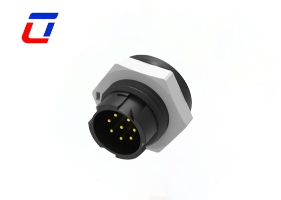 M16  Male Female waterproof connector 8 pin ip67 panel mount Data connector