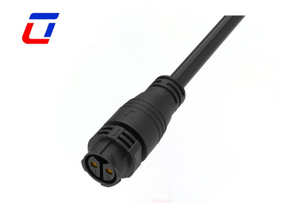Conector de 2 pinos M25 IP67 à prova d'água com trava de pressão, conectores de cabo de alimentação 50A