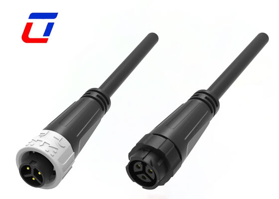M16 3 Conector de cabo à prova d'água de núcleo DC de fecho rápido Conectores de energia de latão revestidos de ouro