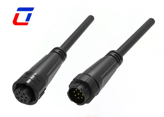 M16 Conectores de fio à prova d'água de 300 volts IP67 Conector de dados de 8 pines para controlo de LED