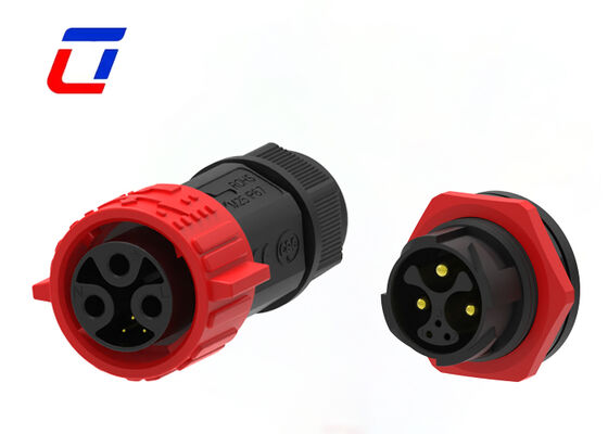 M25 3+3 Pin Led Connector Quick Lock Wire Splice Connector Impermeável IP67