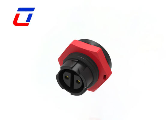 PA66 M16 300V 2 Pin Male Female Connector 10A Wire To Board Connector Types