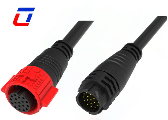 M19 Cable Data Connector 18 Pin Quick Release IP67 Waterproof 300 Volt Connectors