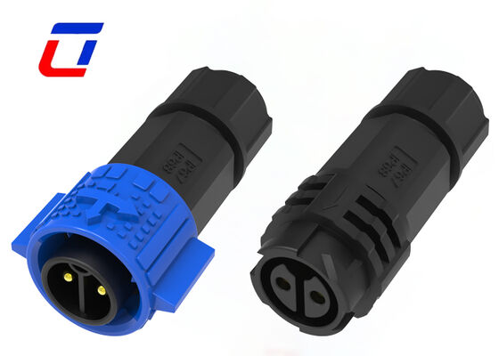 M19 20A 2 pin conector de alta corrente China IP67 conector à prova d'água fornecedor