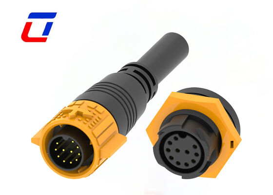 300V PA66 Wire To Board 11 Pin LED Light Connector TUV M19 Waterproof Connector