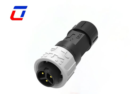 Conector de montagem de painel à prova d'água de 3 fases M16 Conectores elétricos OEM 300V