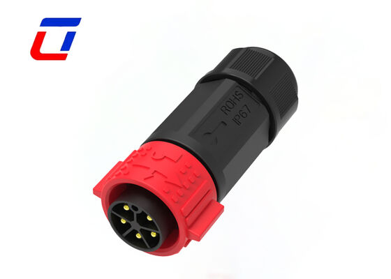 M25 Conector circular de 5 pinos 20A Conectores impermeáveis de nylon IP67 de homem para mulher