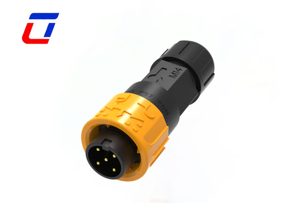 Conector à prova d'água M16 de 300V, 5 pinos, fio para placa, conector de energia industrial