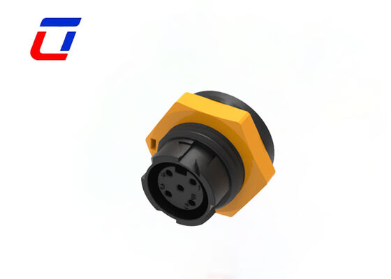 Conector à prova d'água M16 de 300V, 5 pinos, fio para placa, conector de energia industrial