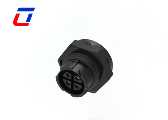 Conector M16 de 4 pinos redondo à prova d'água para uso externo, macho para fêmea, 10A para energia