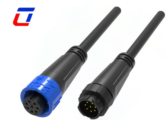 M16 Conectores de fio de baixa tensão de 8 pines Conector de sinal industrial de auto-bloqueio impermeável