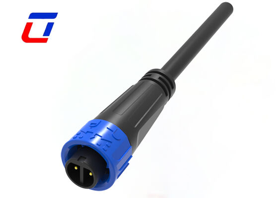 M16 10A IP67 2 pines conector à prova d'água eléctrico exterior macho conector feminino