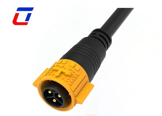 20A M19 Conector à prova d'água de 3 pinos Conector de alimentação de alta corrente auto-bloqueável