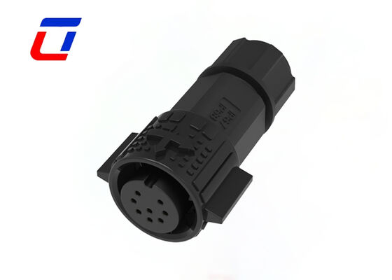Conector Circular 10A 8 Pinos M19 Push Locking Conector Fio para Placa para Dados