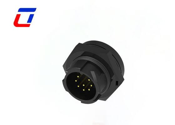 Conector Circular 10A 8 Pinos M19 Push Locking Conector Fio para Placa para Dados