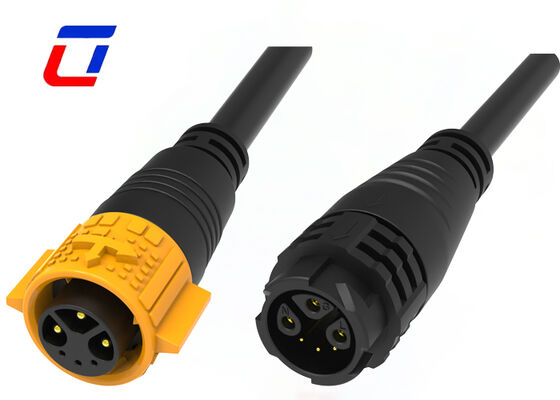 Conector à Prova d'Água Inline M19 IP67 Impermeável 3+3 Multi Pin Cabo a Cabo Conector