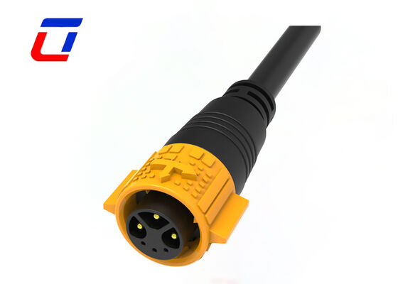 Conector à Prova d'Água Inline M19 IP67 Impermeável 3+3 Multi Pin Cabo a Cabo Conector