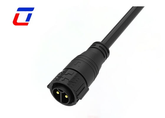 50A M25 Conectores elétricos à prova d'água de 2 pinos com bloqueio por empurrão IP67 Conector masculino-feminino