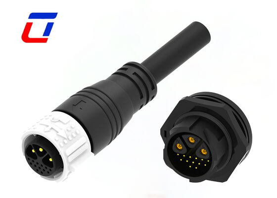 M25 Conectores impermeáveis de 3+13 pines para iluminação de paisagens Conectores de cabos externos Atacadistas