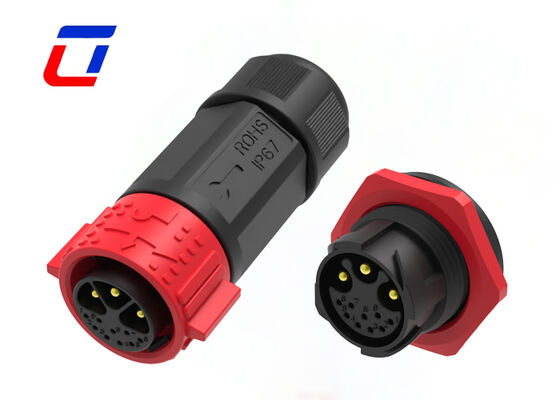 M25 Waterproof o poder e o sinal masculinos exteriores do conector fêmea do Pin dos conectores 3+9