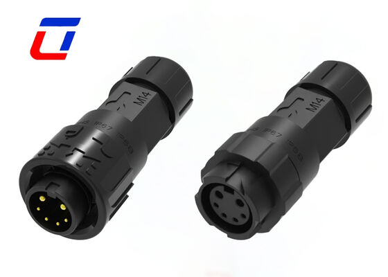 M16 Conector redondo de 300 V XLR resistente à água 2+4 Multi-Pin Connectors Power Signal Plug