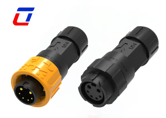 M16 Conector redondo de 300 V XLR resistente à água 2+4 Multi-Pin Connectors Power Signal Plug