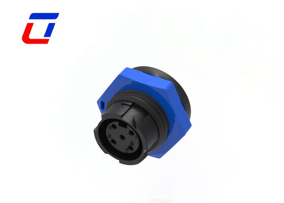 10A M16 Conectores elétricos de 4 pinos Push Locking Outdoor Wire To Board Connector