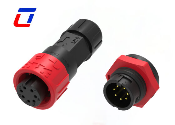 IP67 M16 7 pin 300V Conectores LED de baixa tensão Circulares