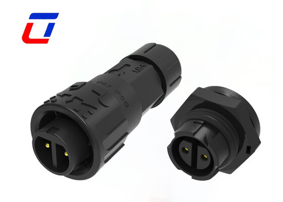 M16 10A IP67 conectores à prova d'água Quick Lock Female para conector masculino para energia