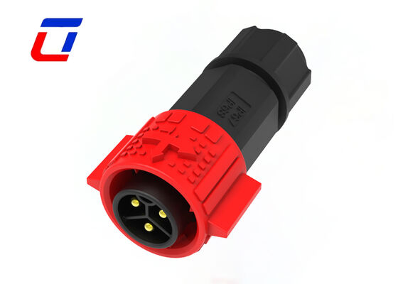 IP67 Conectores de três pinos masculino-feminino M19 20A Conector circular industrial