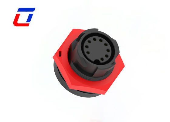 Conector de dados de 9 pines IP67 impermeável a ouro M19 Tipo de conector de fio para placa