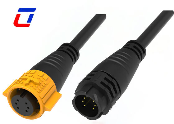 M19 Conectores de cabo de homem para mulher OEM 6 pines Conector à prova d'água 300V para dados