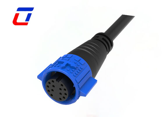 M19 300V LED moldado Controle rápido conector 14 pin conector de cabo exterior à prova d'água
