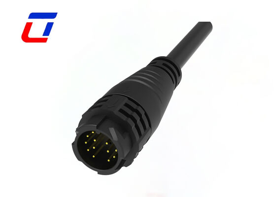 M19 300V LED moldado Controle rápido conector 14 pin conector de cabo exterior à prova d'água