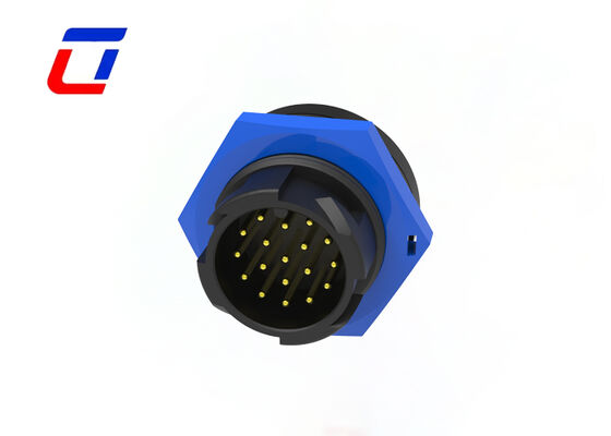 M19 IP67 Conector de cabo de 18 pines Conector rápido à prova d'água para equipamentos de comunicações