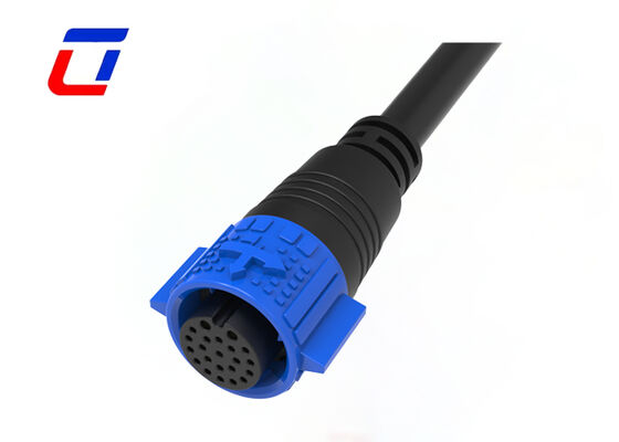 2+20 pin M19 conectores de cabo moldado Conector de dados de energia industrial à prova d'água Made in China