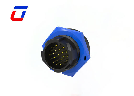 2+20 pin M19 conectores de cabo moldado Conector de dados de energia industrial à prova d'água Made in China