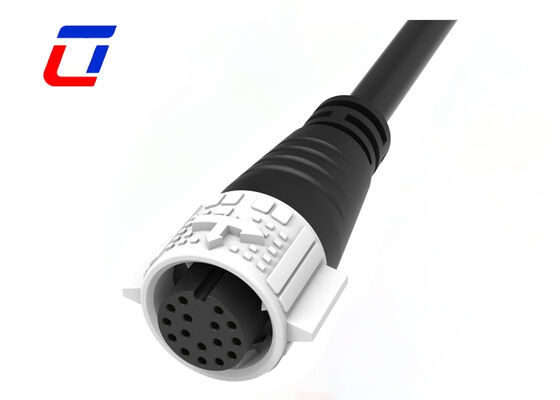 M19 16 pin sinal macho conector feminino conectores IP67 dourados impermeáveis