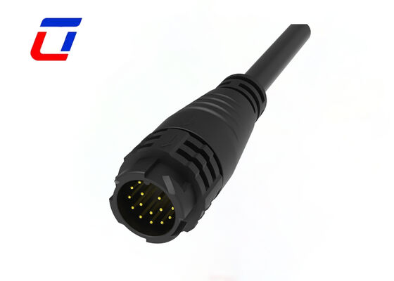M19 16 pin sinal macho conector feminino conectores IP67 dourados impermeáveis