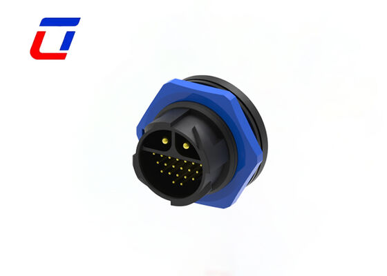PA66 2+20 Pin M25 Conector de sinalização de energia LED à prova d'água