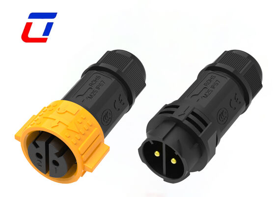 A corrente alta 50A M25 impermeável conector circular do Pin PA66 Ulinkcon do conector de alimentação 2