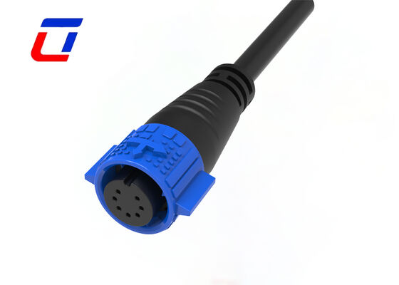 300V M19 8 pin conector à prova d'água Push Locking Data Molded Cable Connector