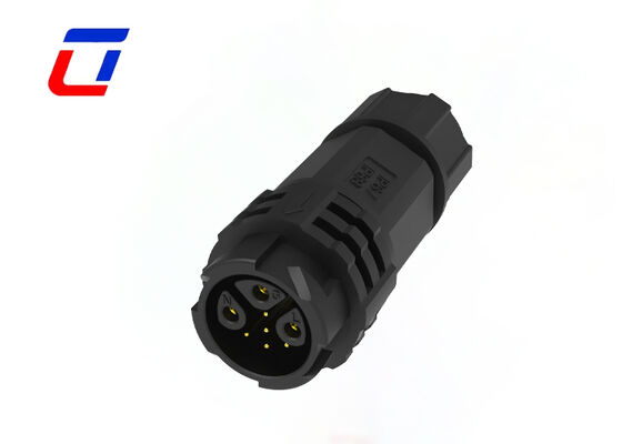 O multi conector de Pin M19 3+5 datilografa o conector impermeável do sinal do poder do ODM IP67