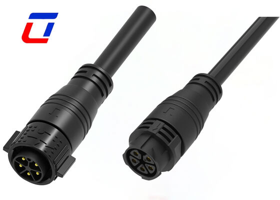 M25 20A 5 Pins Conectores Elétricos Macho Fêmea RoHS Plástico PA66 Conector de Potência Push Lock