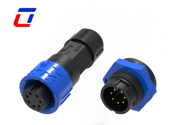 Baixa Tensão 300V M16 7 Pin Data Quick Connector IP67 Impermeável Conector Masculino Feminino China
