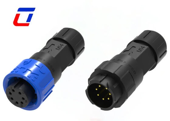 Baixa Tensão 300V M16 7 Pin Data Quick Connector IP67 Impermeável Conector Masculino Feminino China