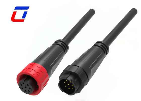 M16 fio LED de 8 pinos para fio/conector de placa Conectores de iluminação de paisagem à prova d'água 300V